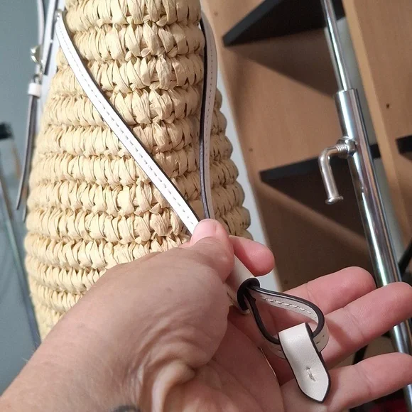 Kate Spade Tan and Cream Woven Tote - Picture 13 of 13